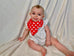 Red and White Polka Dot Bib