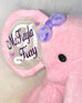 Personalized Plush Baby Elephant with Newborn Stats