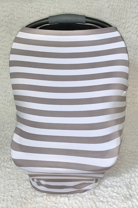 Grey Stripe Car Seat Cover