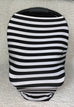 Black & White Stripe Car Seat Cover